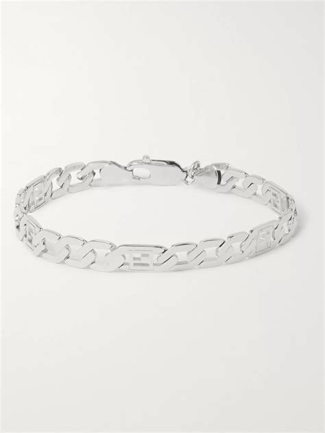 fendi mens silver bracelet|fendi bracelet sale.